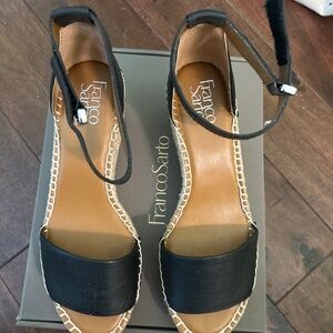 Franco Sarto espadrille wedge sandal  9M - Excellent Used Condition!
